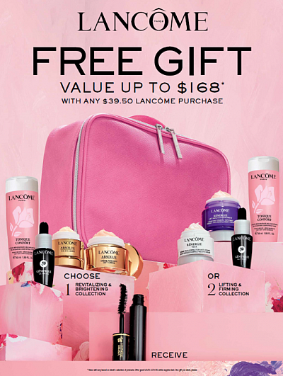 beauty box, lancome, beauty box